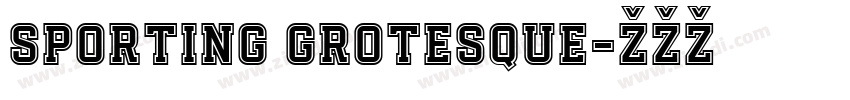Sporting Grotesque字体转换